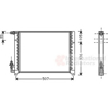 Foto Condensador, aire acondicionado VAN WEZEL 01005061