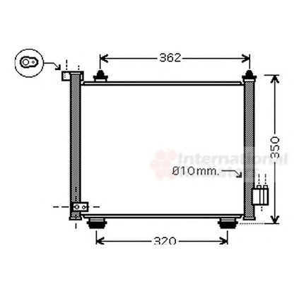 Foto Condensatore, Climatizzatore VAN WEZEL 37005402