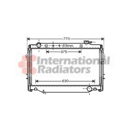 Photo Radiateur, refroidissement du moteur VAN WEZEL 53002375