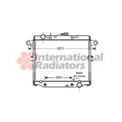 Foto Radiatore, Raffreddamento motore VAN WEZEL 53002378