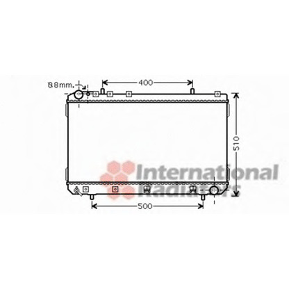 Photo Radiateur, refroidissement du moteur VAN WEZEL 81002070