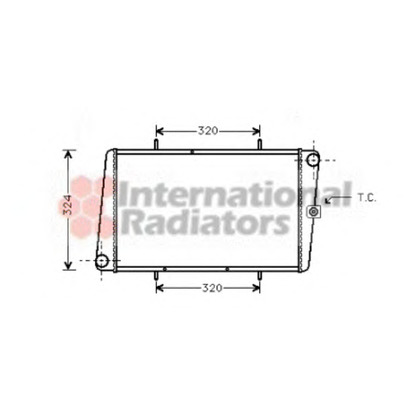 Photo Radiator, engine cooling VAN WEZEL 02002024