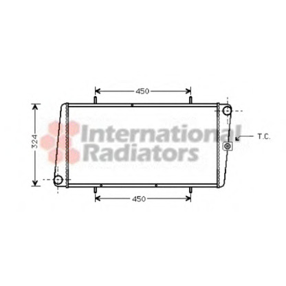 Photo Radiateur, refroidissement du moteur VAN WEZEL 02002025