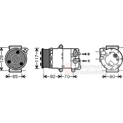 Foto Compressore, Climatizzatore VAN WEZEL 1800K415