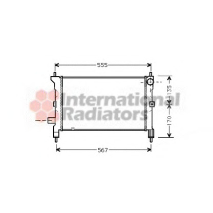 Photo Radiator, engine cooling VAN WEZEL 02002080