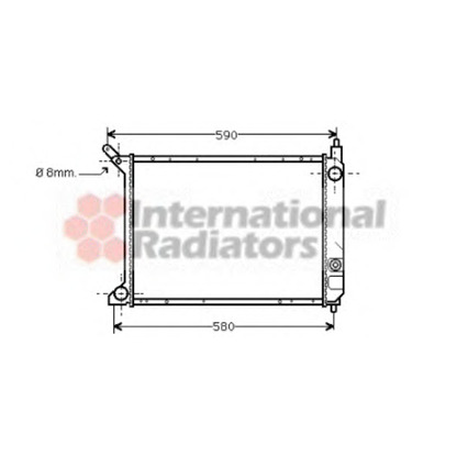 Photo Radiateur, refroidissement du moteur VAN WEZEL 02002095