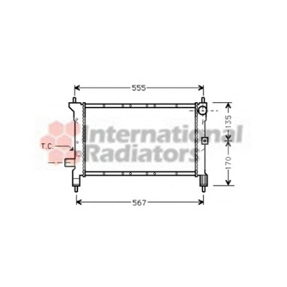 Photo Radiator, engine cooling VAN WEZEL 02002100