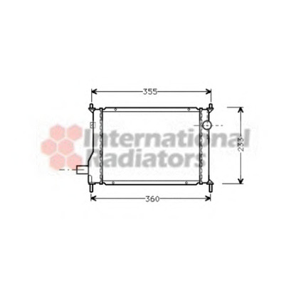 Photo Radiateur, refroidissement du moteur VAN WEZEL 02002133