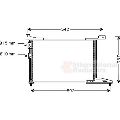 Photo Condenser, air conditioning VAN WEZEL 02005114