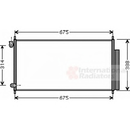 Foto Condensador, aire acondicionado VAN WEZEL 25005185