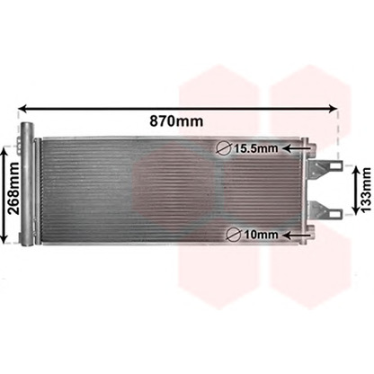 Foto Condensatore, Climatizzatore VAN WEZEL 09005248