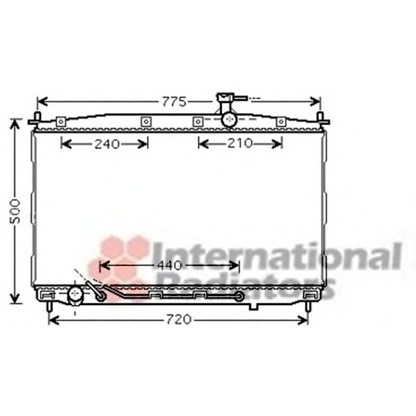 Foto Radiatore, Raffreddamento motore VAN WEZEL 82002174