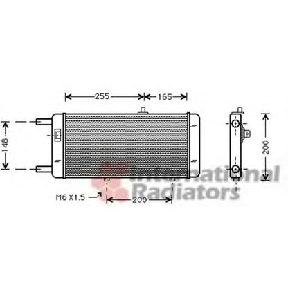 Foto Radiador, refrigeración del motor VAN WEZEL 03002087