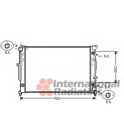 Foto Radiatore, Raffreddamento motore VAN WEZEL 03002125