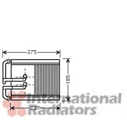 Photo Heat Exchanger, interior heating VAN WEZEL 82006168