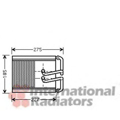 Photo Heat Exchanger, interior heating VAN WEZEL 82006169