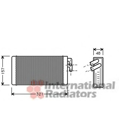 Foto Radiador de calefacción VAN WEZEL 03006052