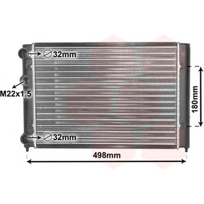 Zdjęcie Chłodnica, układ chłodzenia silnika VAN WEZEL 58002028