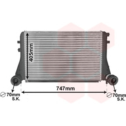 Foto Radiador de aire de admisión VAN WEZEL 58004227