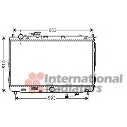 Photo Radiator, engine cooling VAN WEZEL 83002070