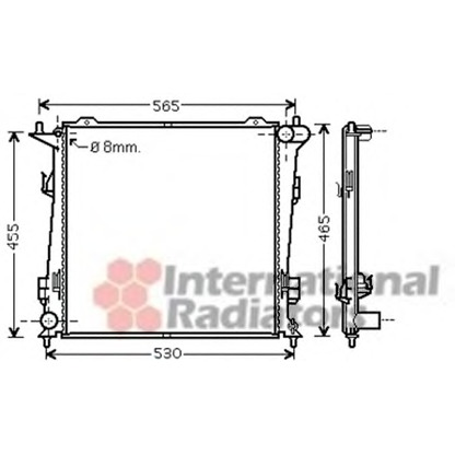 Photo Radiateur, refroidissement du moteur VAN WEZEL 83002098