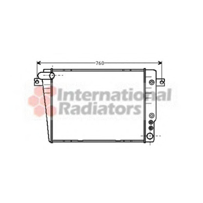 Photo Radiator, engine cooling VAN WEZEL 06002020