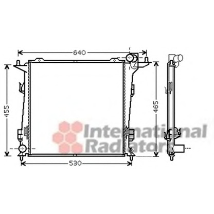 Photo Radiateur, refroidissement du moteur VAN WEZEL 83002099