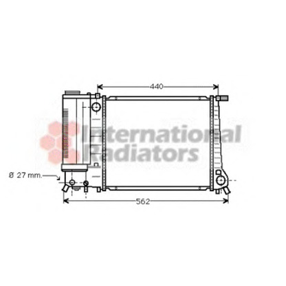 Foto Radiador, refrigeración del motor VAN WEZEL 06002081