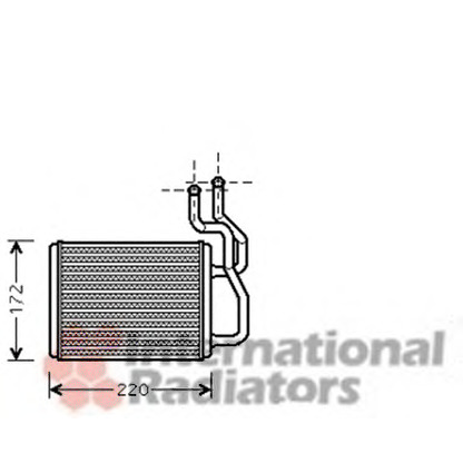 Photo Heat Exchanger, interior heating VAN WEZEL 83006088