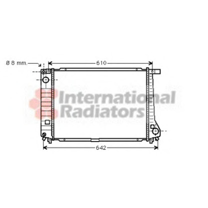 Photo Radiator, engine cooling VAN WEZEL 06002104