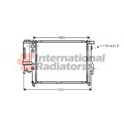 Foto Radiatore, Raffreddamento motore VAN WEZEL 06002122