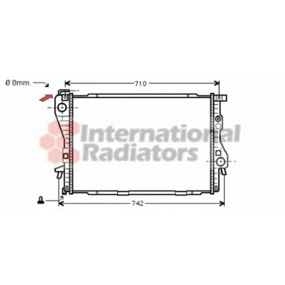 Foto Radiatore, Raffreddamento motore VAN WEZEL 06002170