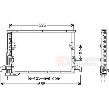 Photo Condenser, air conditioning VAN WEZEL 06005190