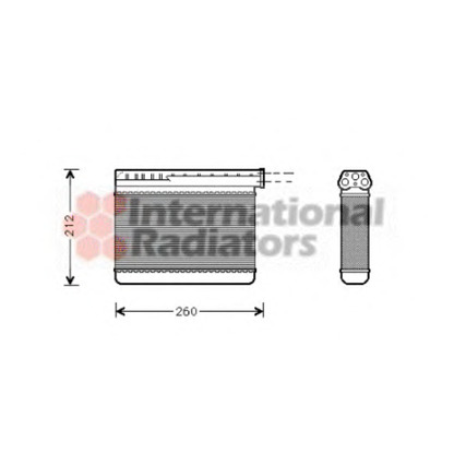 Foto Radiador de calefacción VAN WEZEL 06006166