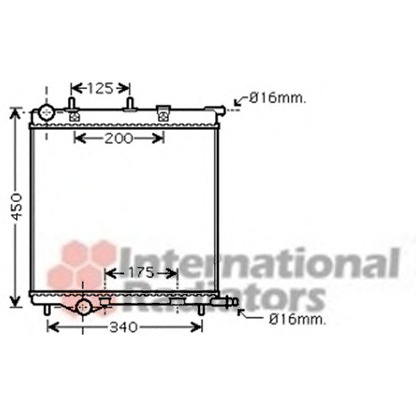 Foto Radiador, refrigeración del motor VAN WEZEL 40002293