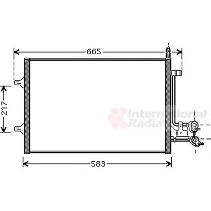 Foto Condensatore, Climatizzatore VAN WEZEL 18005395