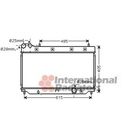 Foto Radiador, refrigeración del motor VAN WEZEL 25002206