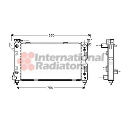 Photo Radiateur, refroidissement du moteur VAN WEZEL 07002029