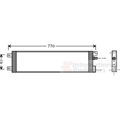 Foto Condensador, aire acondicionado VAN WEZEL 07005025