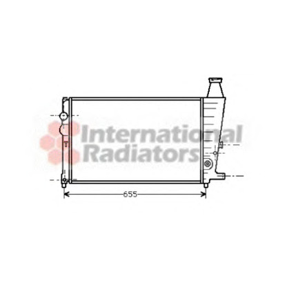 Photo Radiator, engine cooling VAN WEZEL 09002011