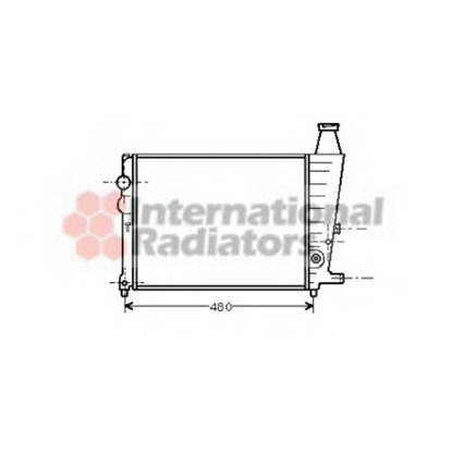 Photo Radiator, engine cooling VAN WEZEL 09002013