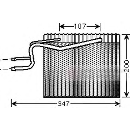 Photo Evaporator, air conditioning VAN WEZEL 4300V365