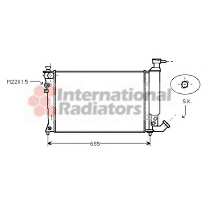 Foto Radiatore, Raffreddamento motore VAN WEZEL 09002057