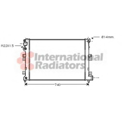 Foto Radiador, refrigeración del motor VAN WEZEL 09002089