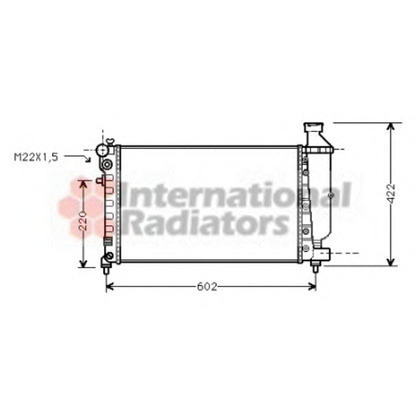 Foto Radiador, refrigeración del motor VAN WEZEL 09002117