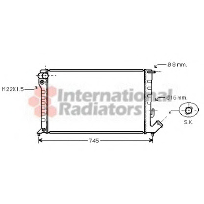 Foto Radiatore, Raffreddamento motore VAN WEZEL 09002151