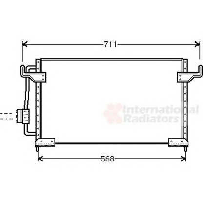 Photo Condenser, air conditioning VAN WEZEL 09005085