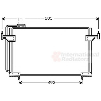 Foto Condensatore, Climatizzatore VAN WEZEL 09005087