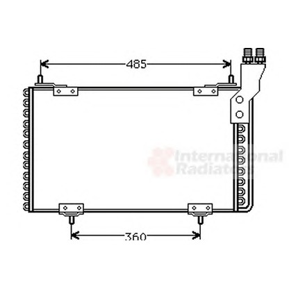 Photo Condenser, air conditioning VAN WEZEL 09005096