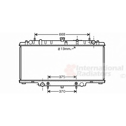 Foto Radiatore, Raffreddamento motore VAN WEZEL 13002264